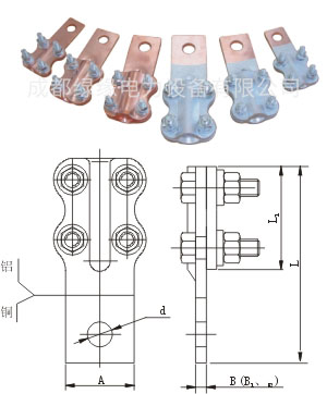 銅接線夾(梅花形開孔)